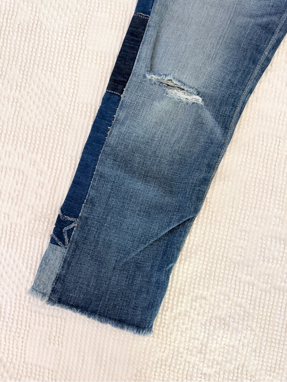 Polo Ralph Lauren Women's Jeans 27 The Waverly Straight Crop Star Patchwork Pant - Picture 3 of 9
